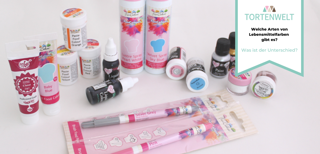 Welche Arten von Lebensmittelfarben gibt es?