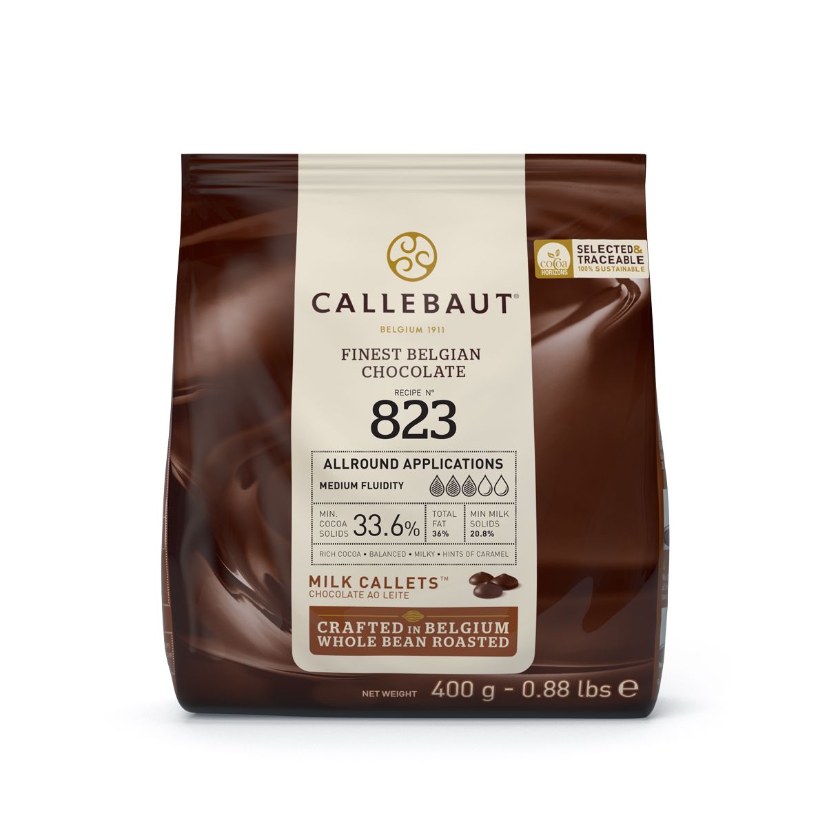 CALLEBAUT-823 MILK-400G