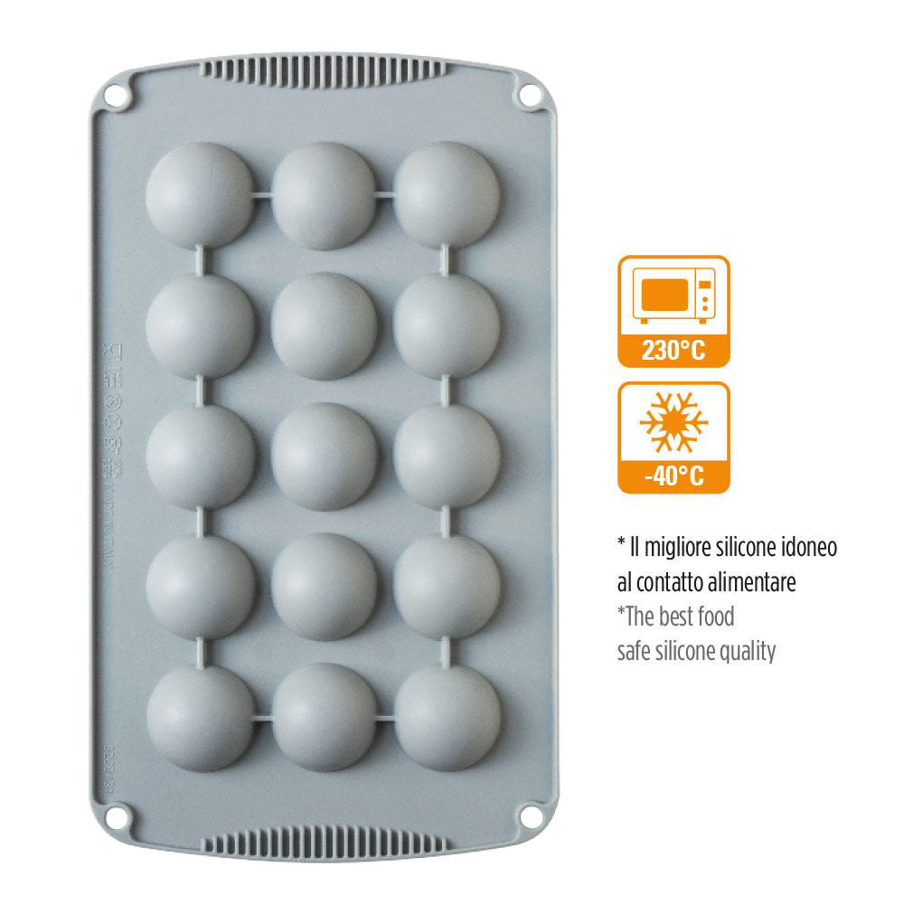 SILIKONBACKFORM HALBKUGEL 40 X 20