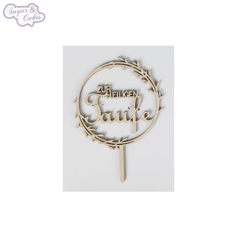 CAKE TOPPER ZUR TAUFE KRANZ
