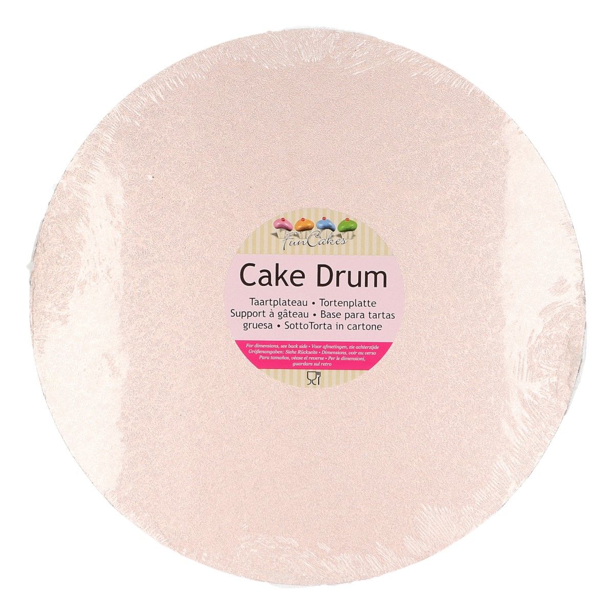 CAKE DRUM ROSE GOLD, RUND25CM       FC1425RD