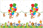 JUNGLE BALLOONS PLASTIKTISCHTUCH 120X180
