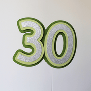 Cake Topper Zahl Geburtstag