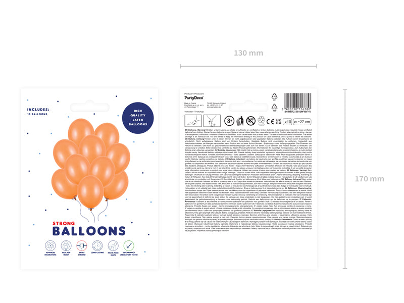 BALLONS METALLIC ORANGE