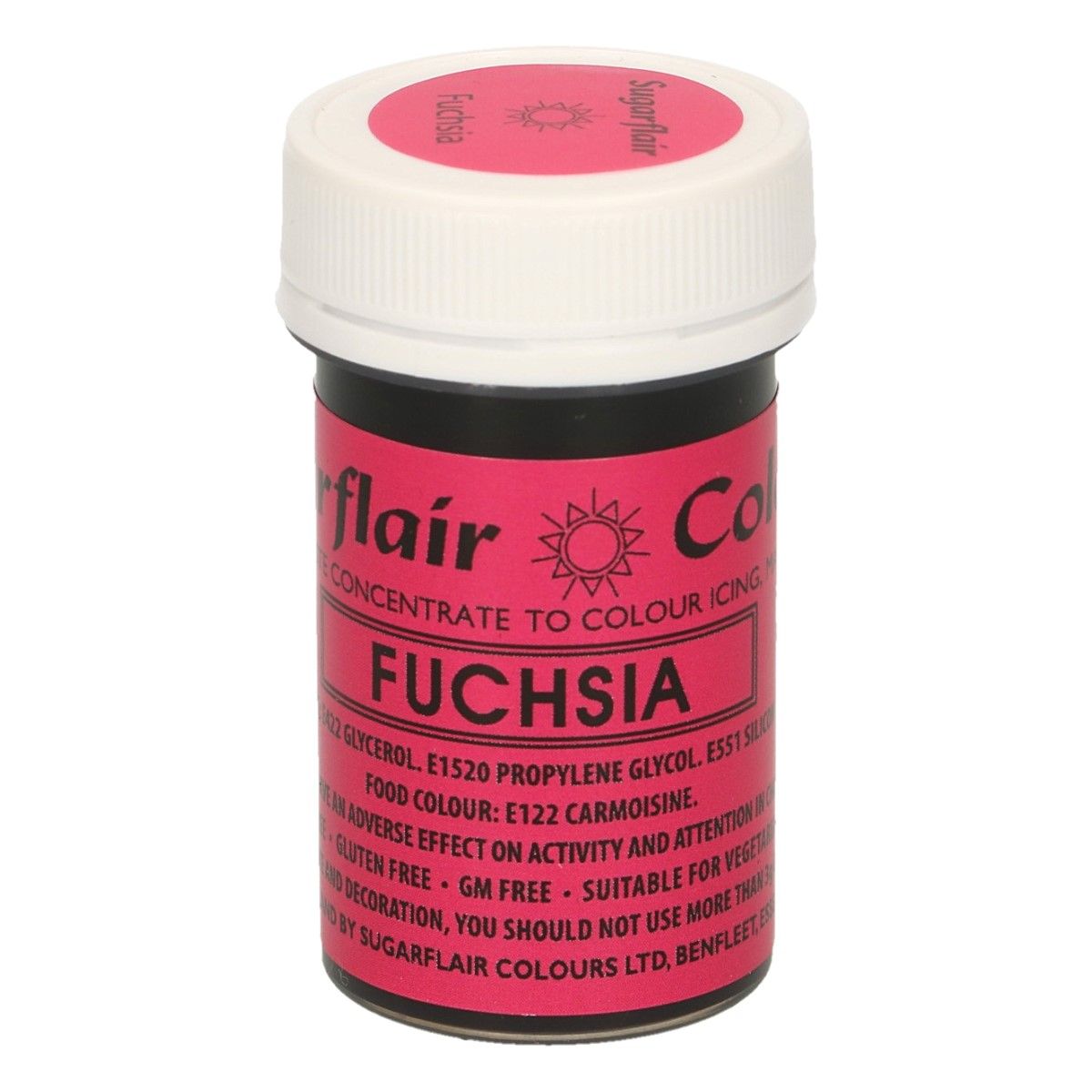 SUGARFLAIR PASTENFARBE - FUCHSIA