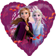 FROZEN 2 HERZ FOLIENBALLON 43 CM