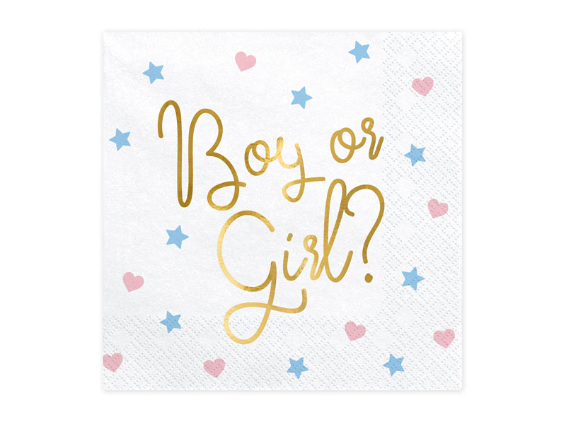 BOY OR GIRL SERVIETTEN