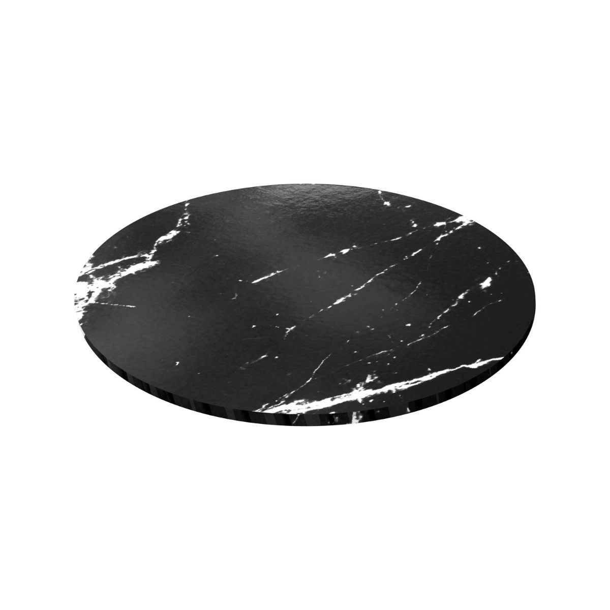 MASONITE CAKE BOARD 30CM BLACK MARBLE
