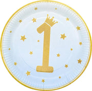 BLUE OMBRE 1ST B-DAY TELLER 23 CM