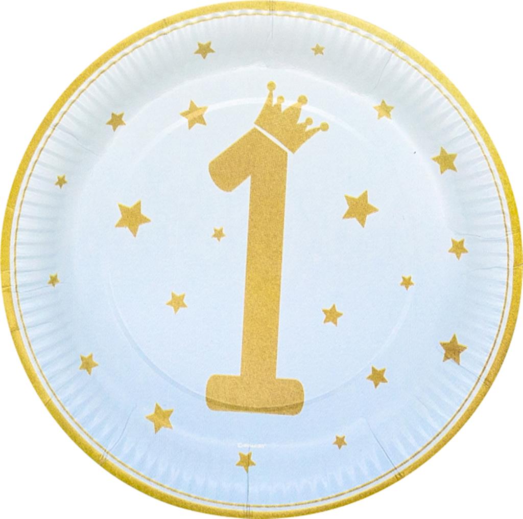 BLUE OMBRE 1ST B-DAY TELLER 23 CM