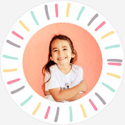 Foto Tortenaufleger Rund Bunt