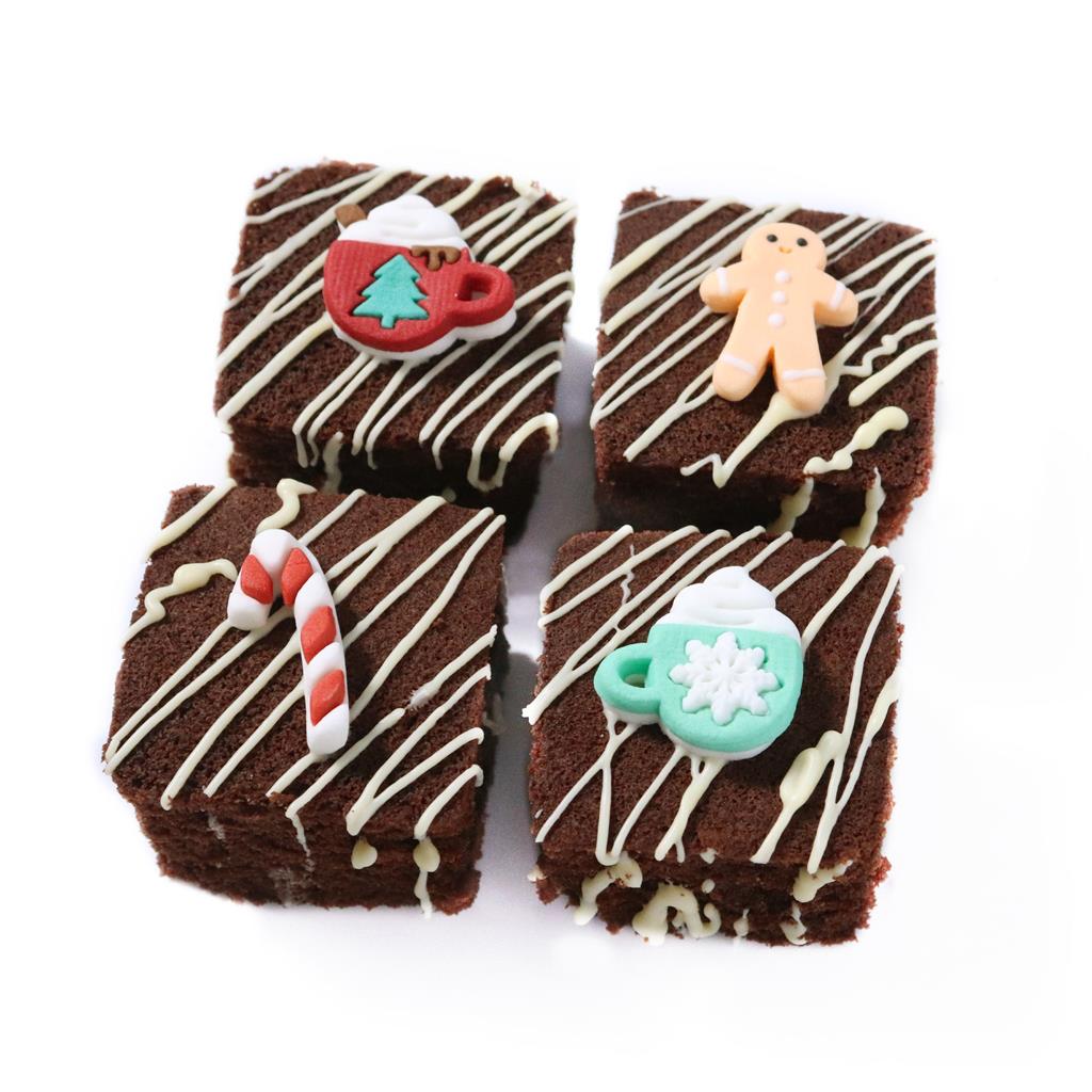 CUPCAKE TOPPER ZUCKERFIG. CHRISTMAS-CHRISTMAS CHEER