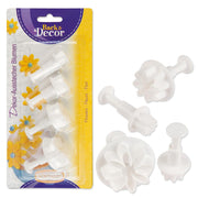 BLUMEN AUSSTECHFORM MIT AUSWERFER 4-TLG.