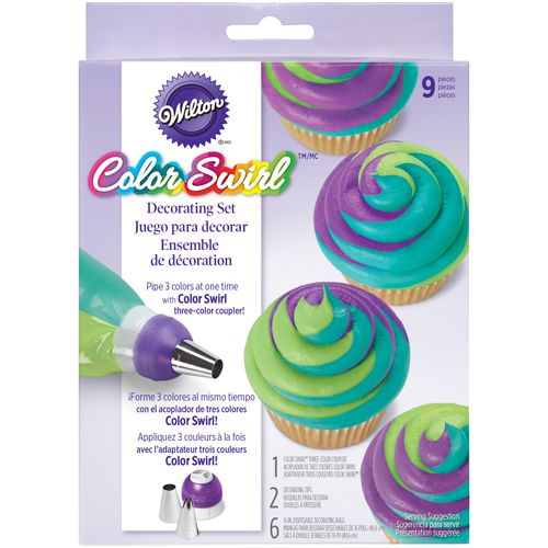 WILTON TRI-COLOR SPRITZSACK-SET