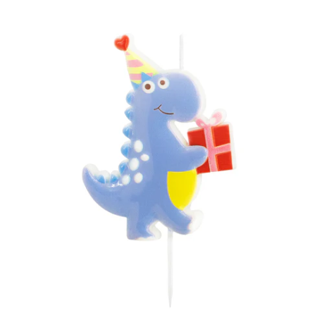DINOSAURIER KERZE MIT GESCHENK