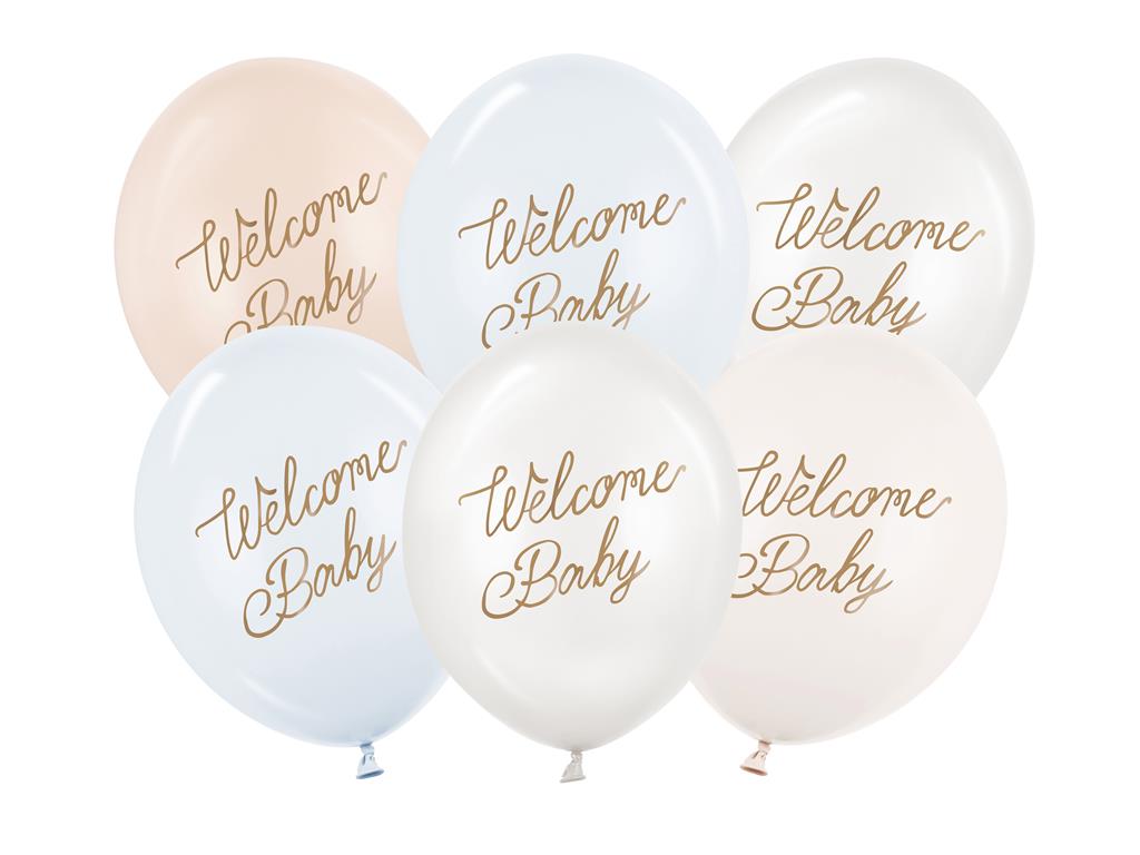 WELCOME BABY BALLON BLAU MIX