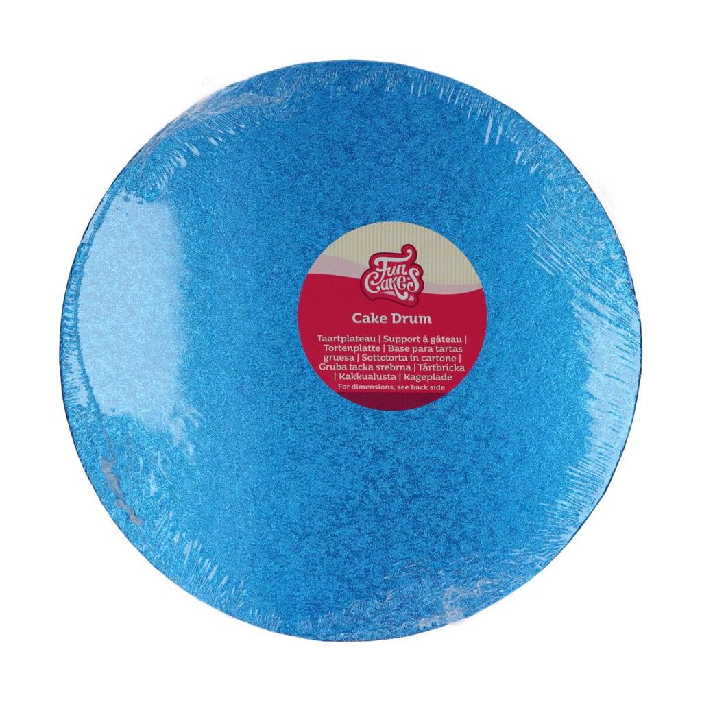 CAKE DRUM, BLAU, RUND¸ 30 CM
