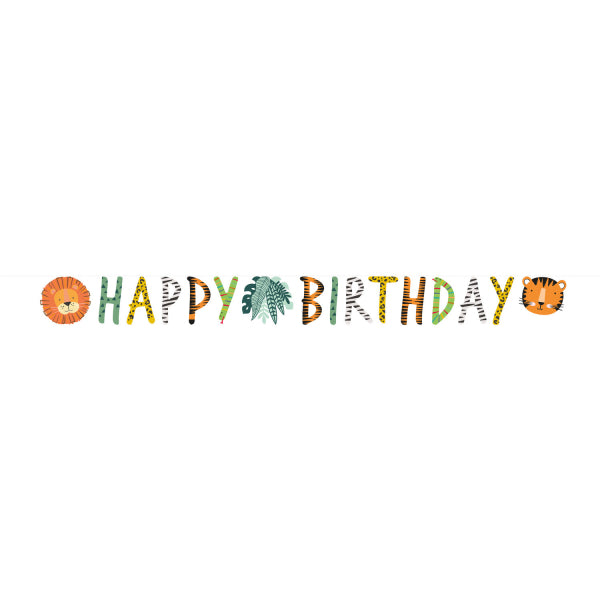 WILDNIS HAPPY BIRTHDAY BANNER 180 X 15 CM