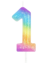 KERZE NUMMER 1 RAINBOW