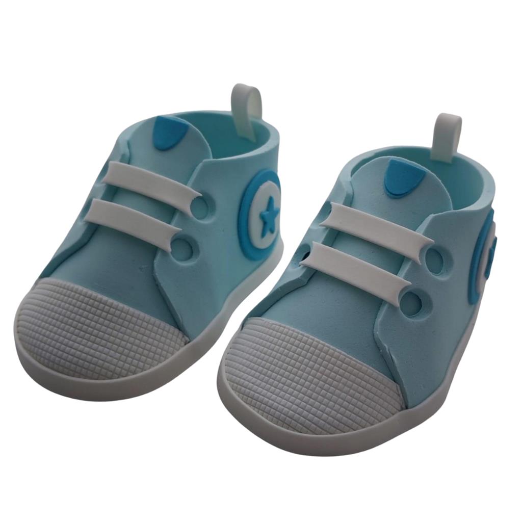 BABY-SNEAKER ZUCKERFIGUR BLAU