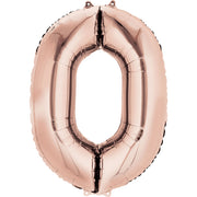 ZAHL ROSEGOLD - 0 3619001FOLIENBALLON 66 X 88 CM