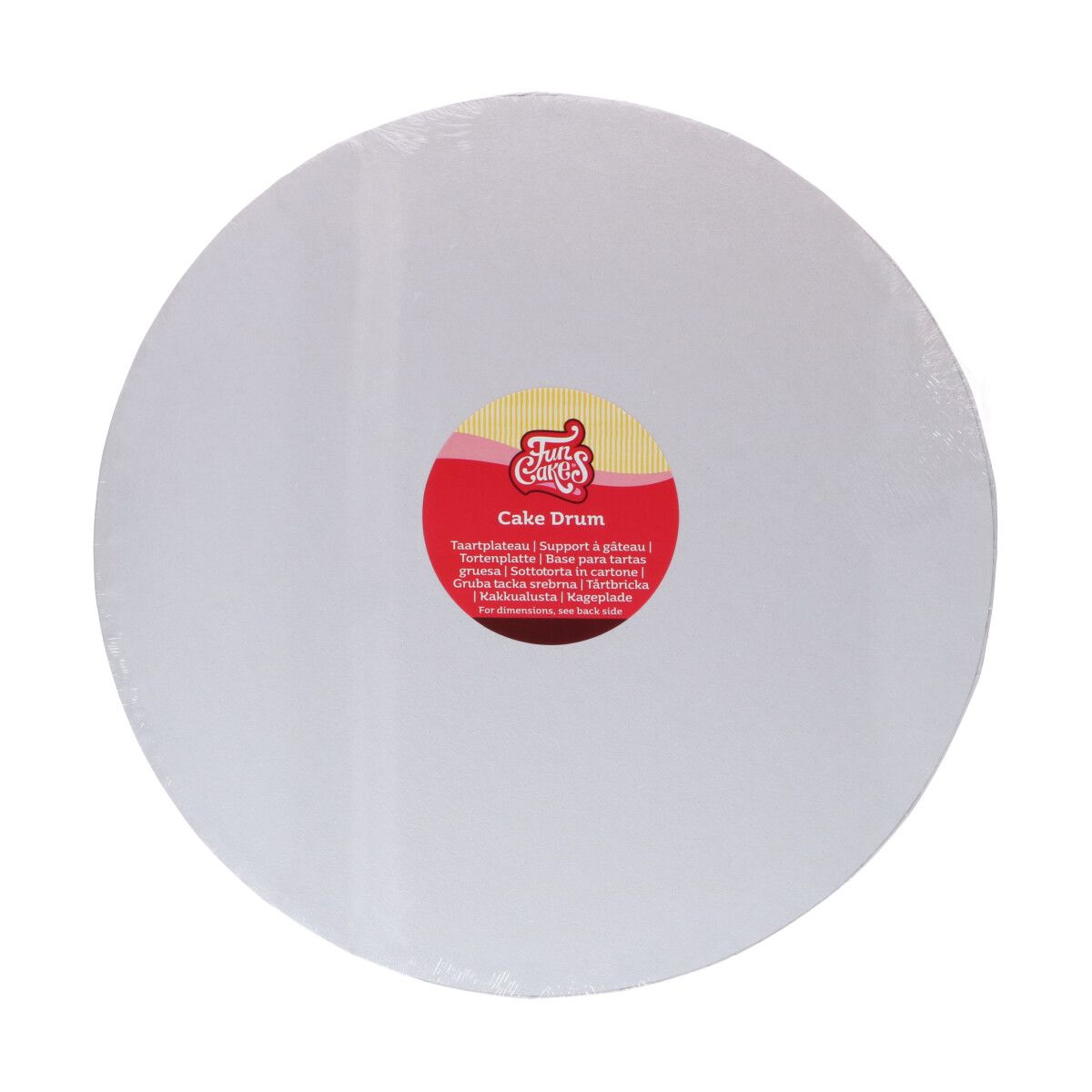 CAKE DRUM, WEISS,RUND¸ 35 CM