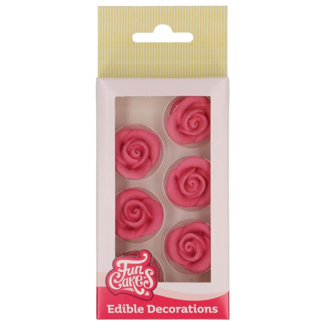 Fondant Rosen Set pink/6