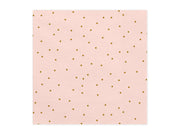 SERVIETTEN DOTS PINK-GOLD