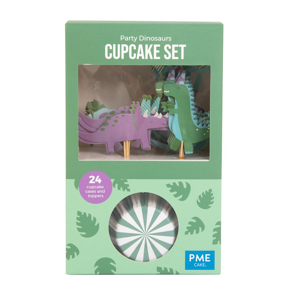 CUPCAKE SET DINOSAURIER