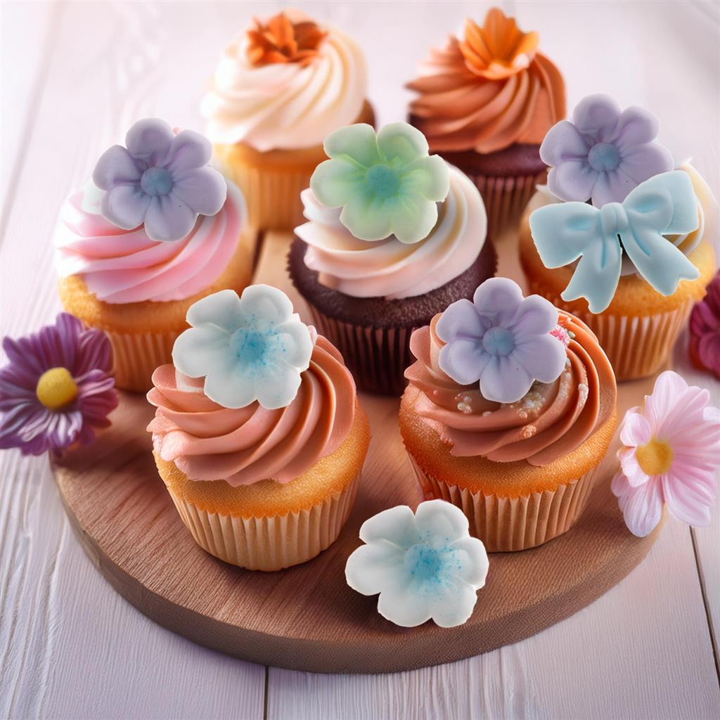 ZUCKERBLUMEN BLAU MIT MASCHE