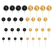 TOPPER KUGELN SCHWARZ- GOLD 32-ER SET