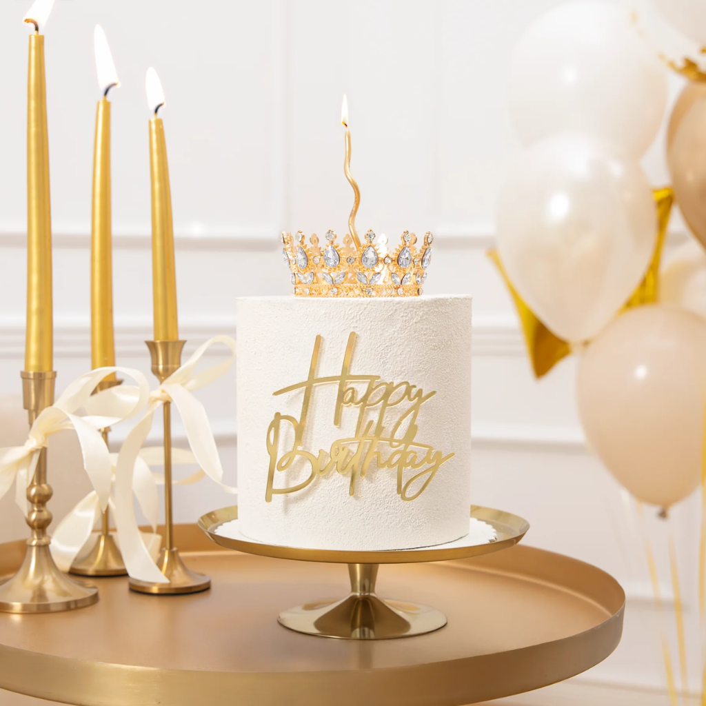 Topper Krone Gold 10 cm