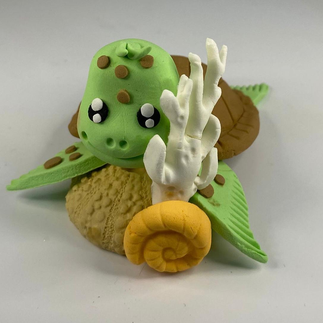 SCHILDKRÖTE ZUCKERFIGUR GRÜN