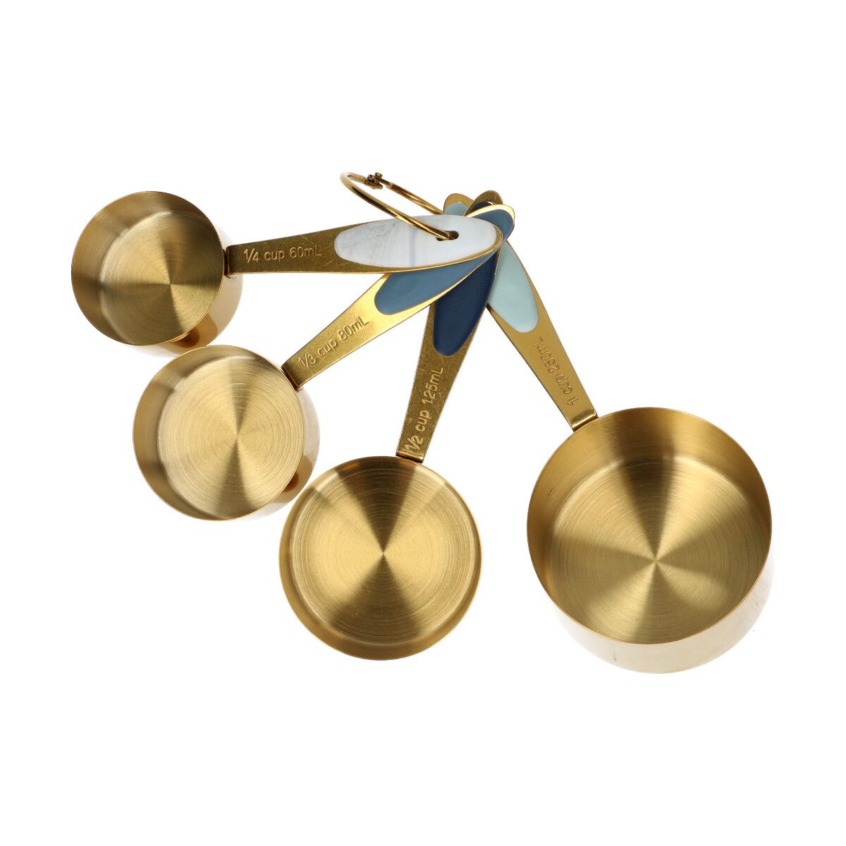 WILTON MESSLÖFFEL METALL 4-TEILIG - CUPS