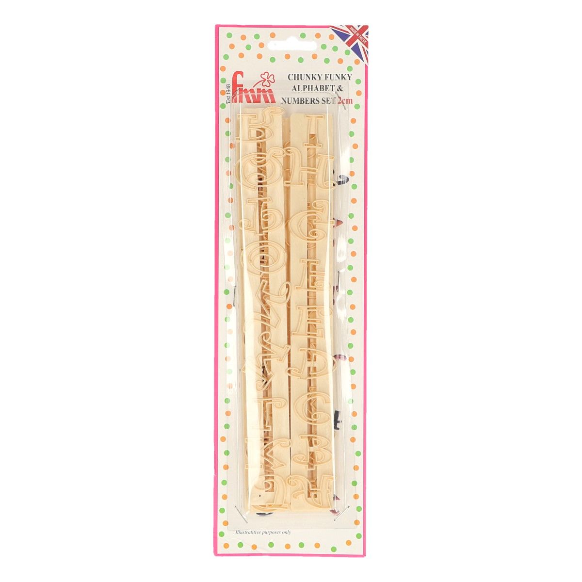 TAPPITS CHUNKY FUNKY BUCHSTABEN UND ZAHLEN 2CM