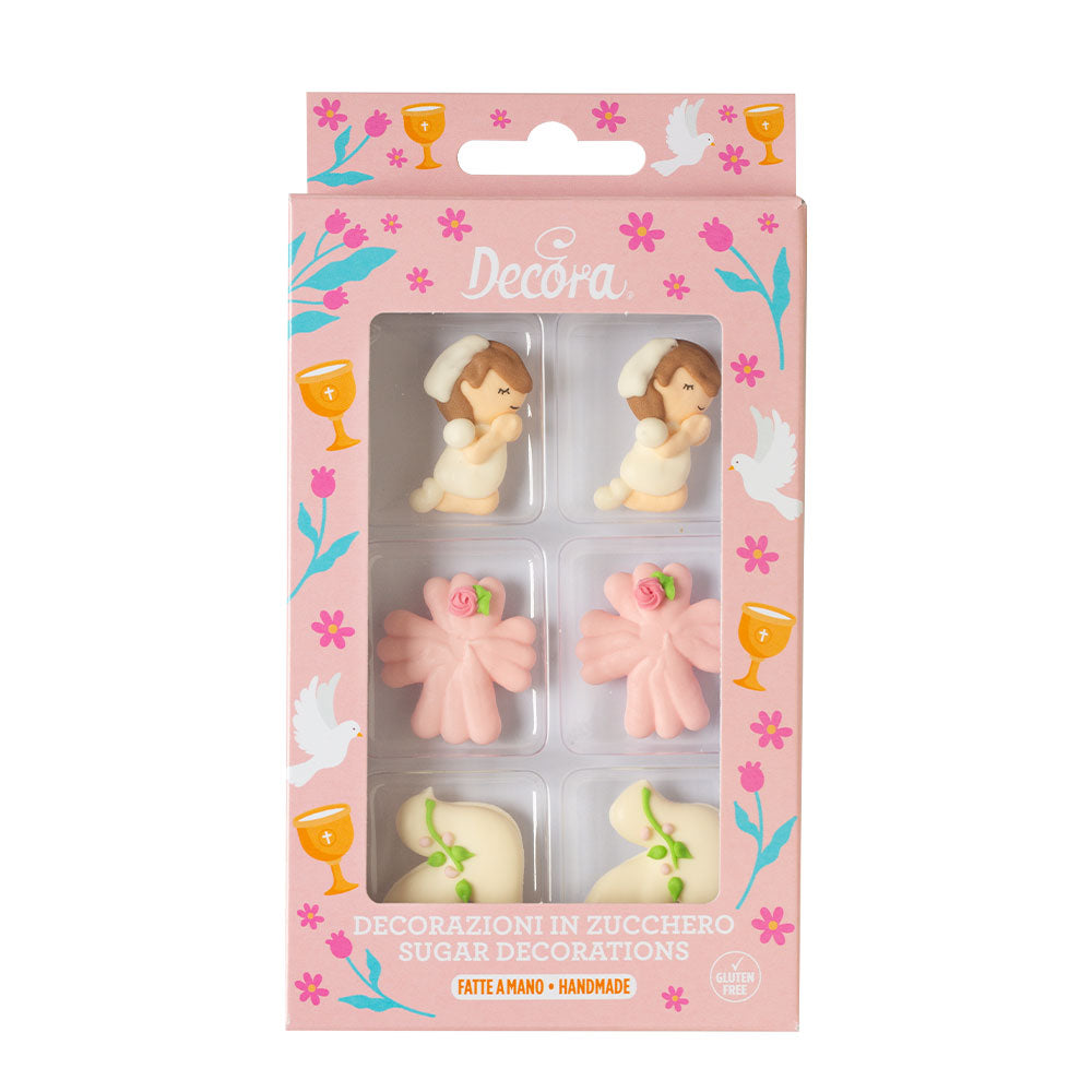 ZUCKERDEKOR ERSTKOMMUNION MÄDCHEN