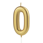 KERZE NUMMER 0 GOLD