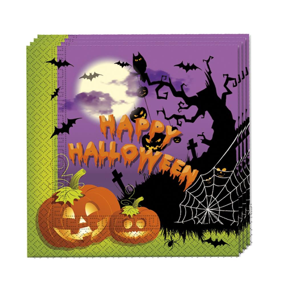 HAPPY SPOOKY HALLOWEEN SERVIETTEN