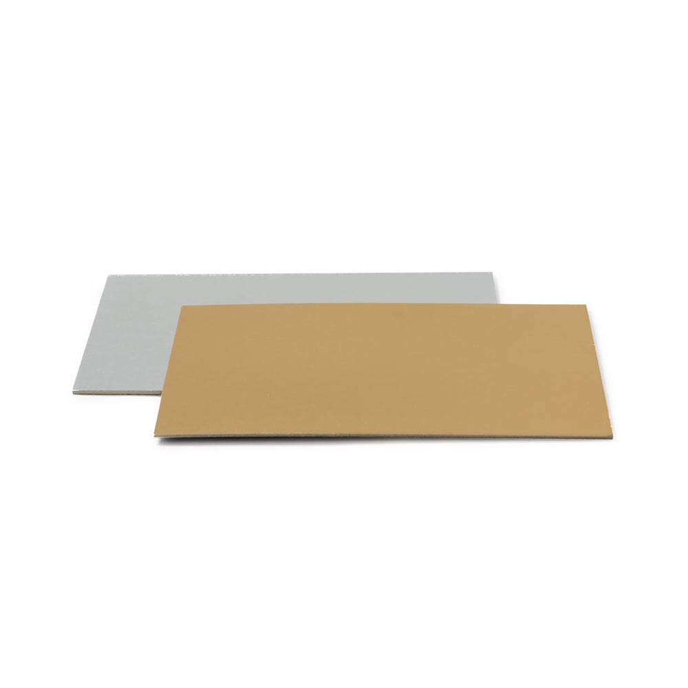 CAKE BOARDS, SILBER/ GOLD, RECHTECKIG 40X60 CM