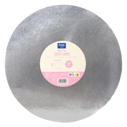 CAKE CARD SET - 5 STK. SILBER RUND 30 CM