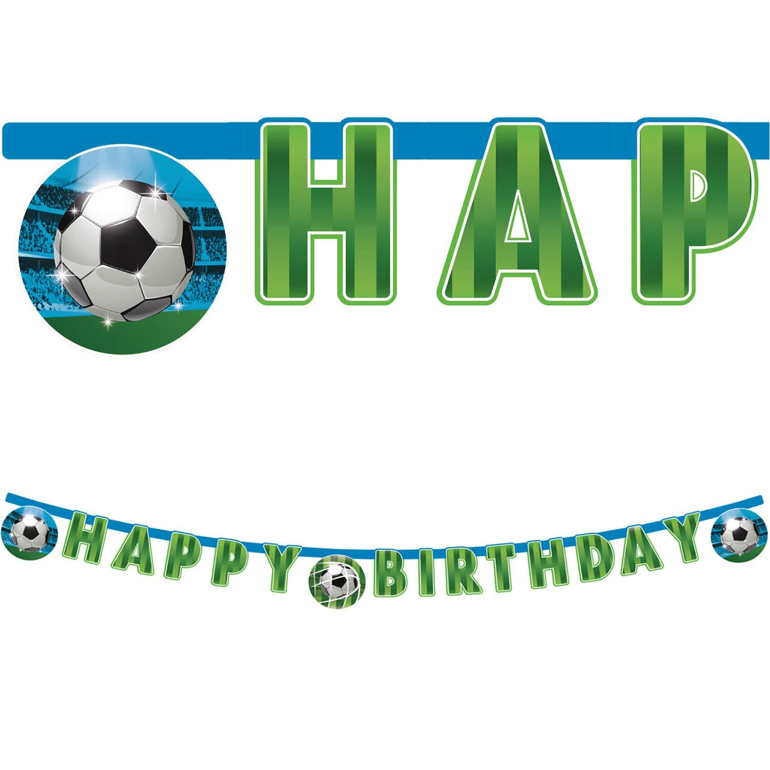 Fußball Fans Happy Birthday Banner