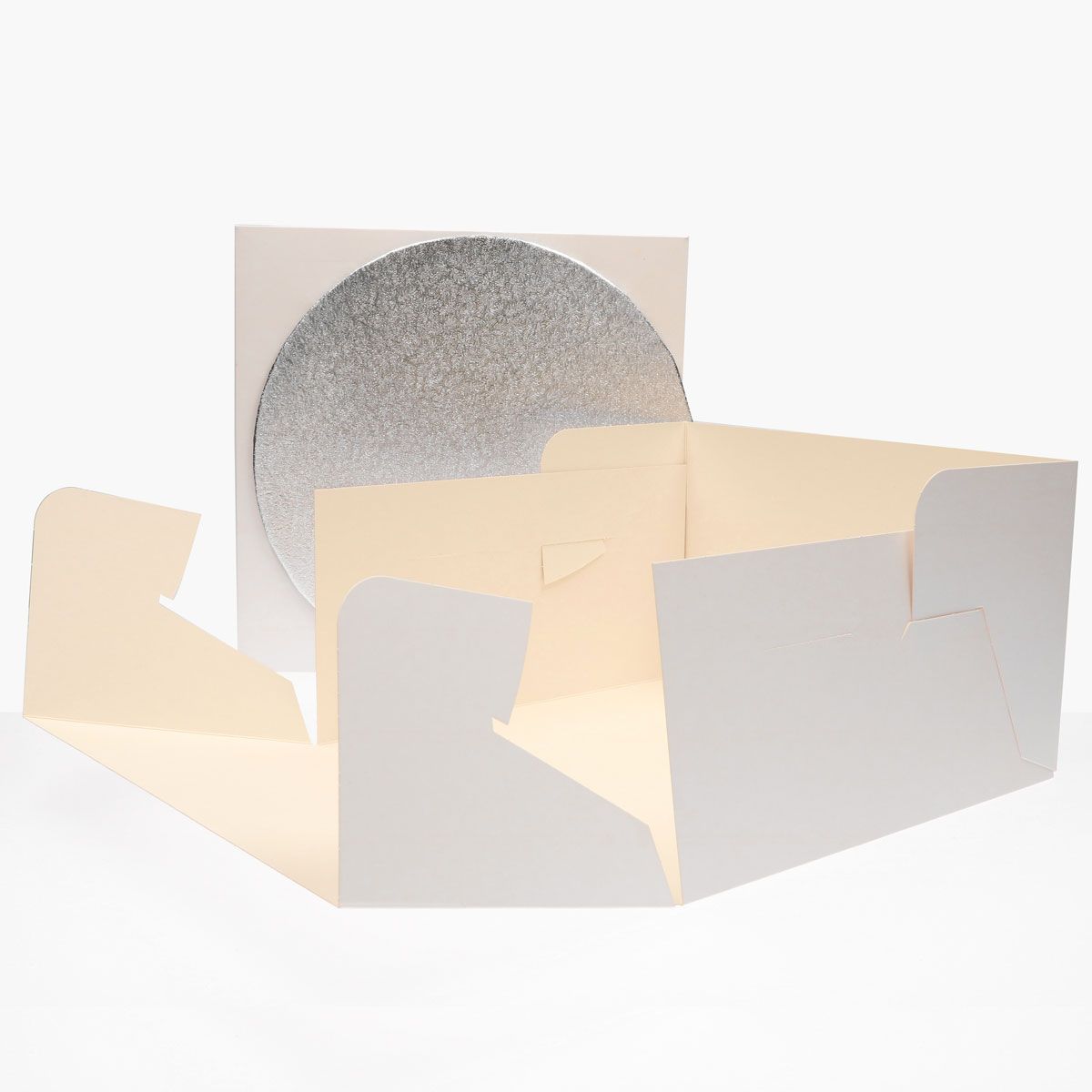 FC CAKE BOX & CAKE BOARD ROUND 30X30X15    FC0911
