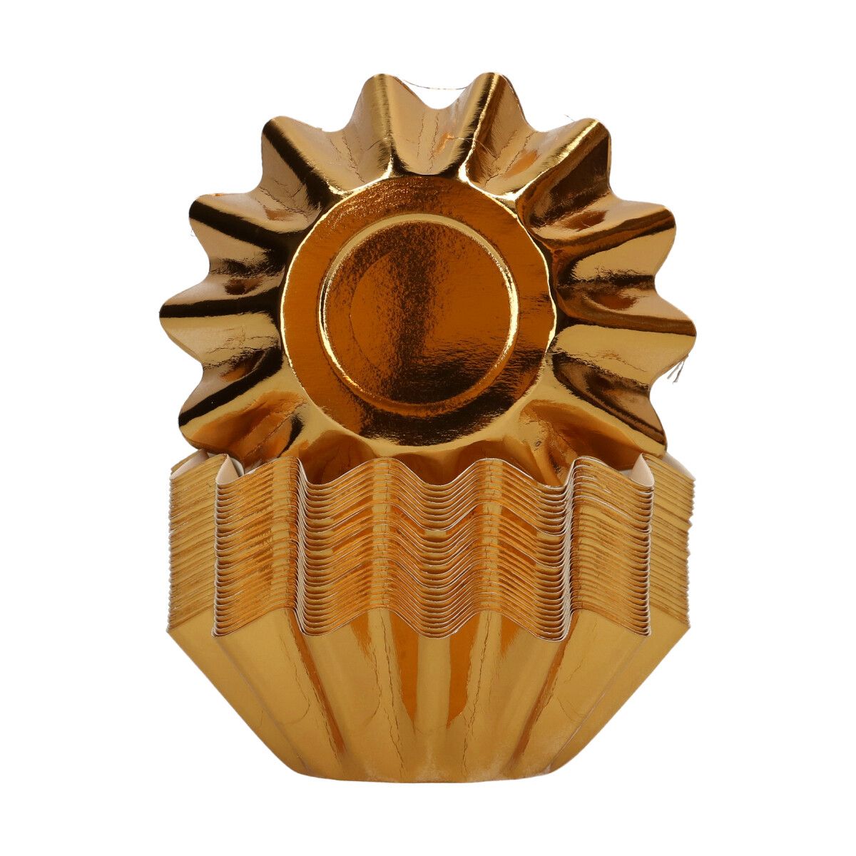 FC BLUMEN FÖRMCHEN METALLIC-GOLD/48