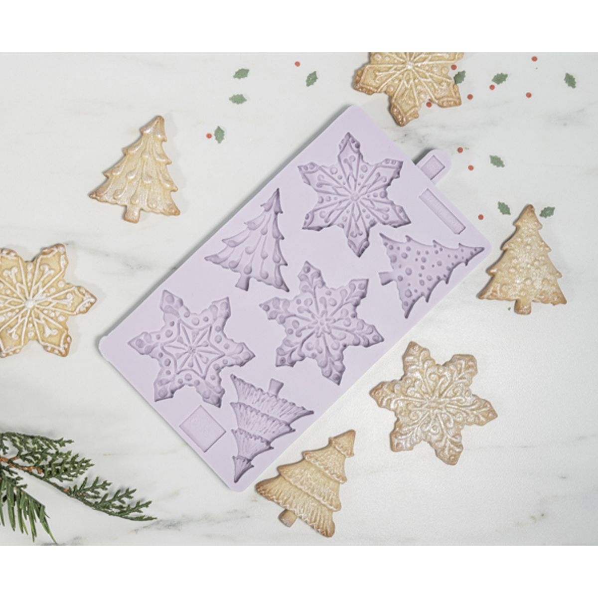 KD SILIKONFORM SCHNEE- FLOCKEN/WEIHNACHTSBÄUME