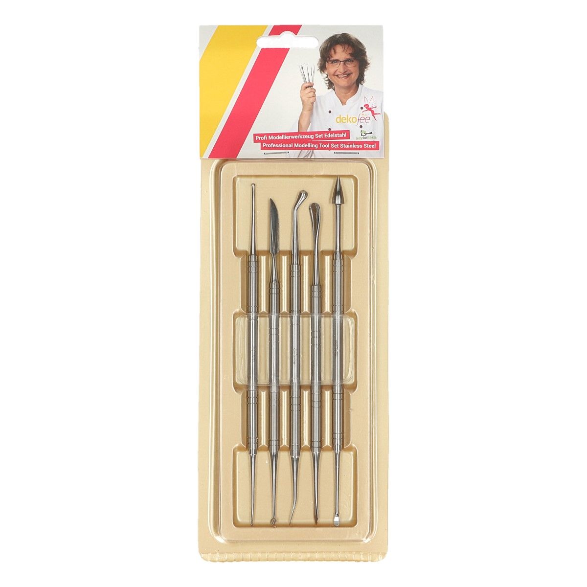 MODELLIERWERKZEUG STAHL 5-TEILIG