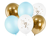 BALLONS ONE BLAU GOLD