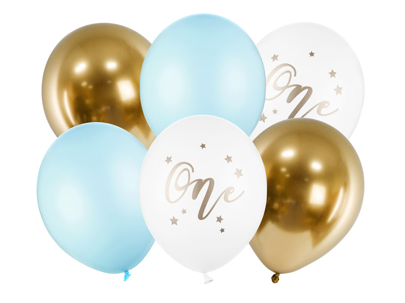 BALLONS ONE BLAU GOLD