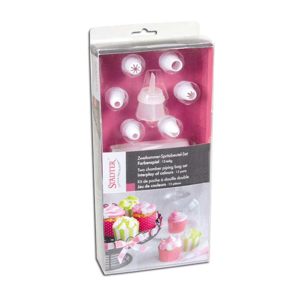 ZWEIKAMMER-SPRITZBEUTEL SET