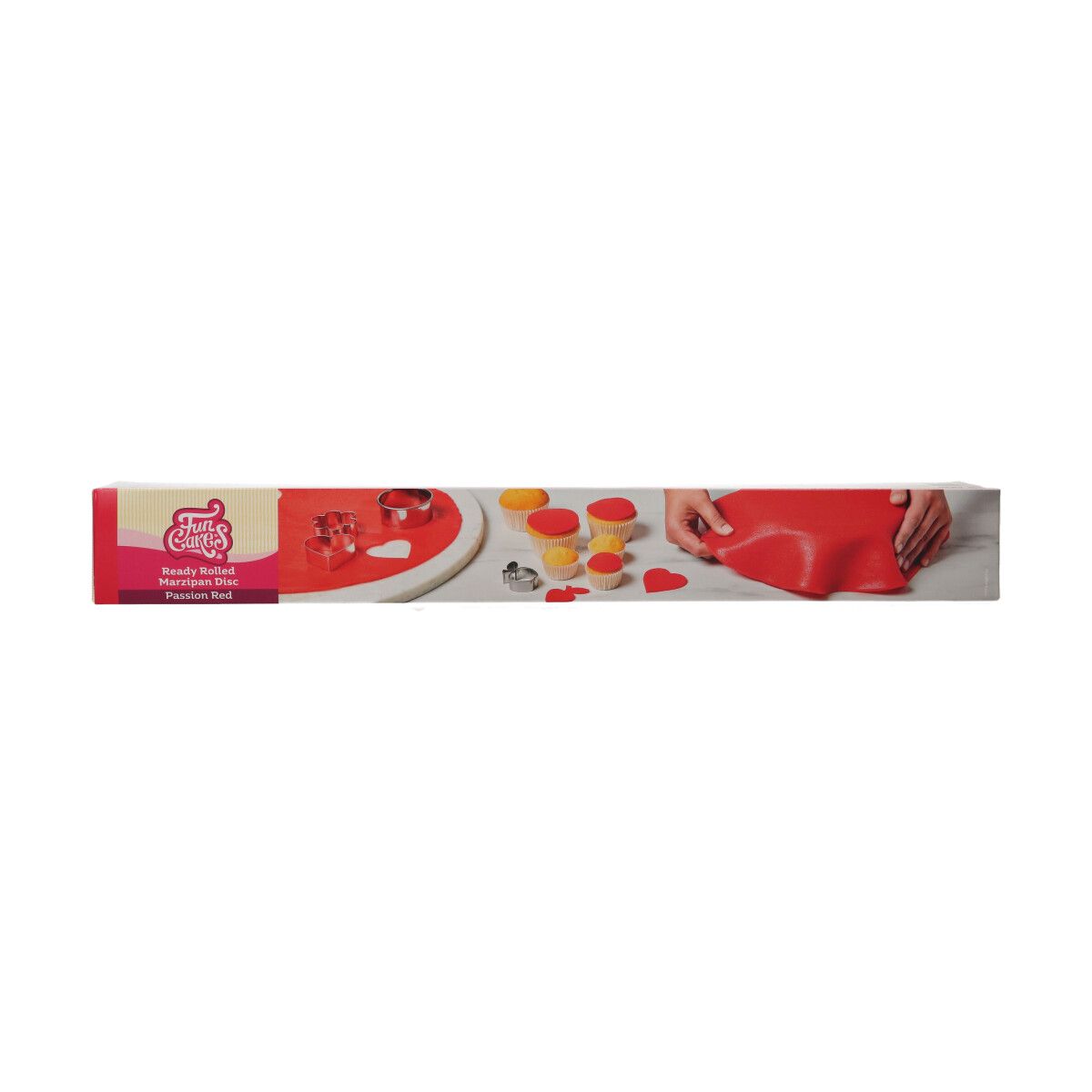 FC AUSGEROLLTES MARZIPAN PASSION RED