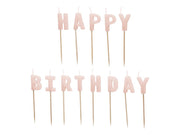 KERZEN HAPPY BIRTHDAY HELLROSA